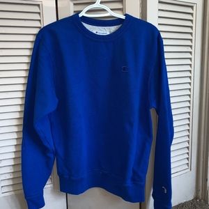 champion crewneck blue